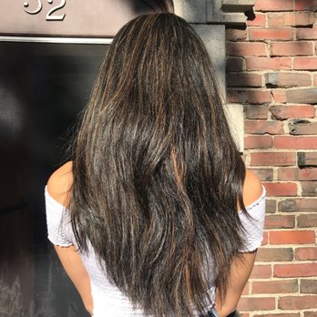 Salon Capri - The "balayage" I got. No real hairdresser would ever describe this as a balayage. - Hair Salons Near Me - Dedham, Massachusetts