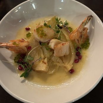Hearthstone Restaurant - Shrimp and Scallop Appetizer - New American Near Me - Breckenridge, Colorado