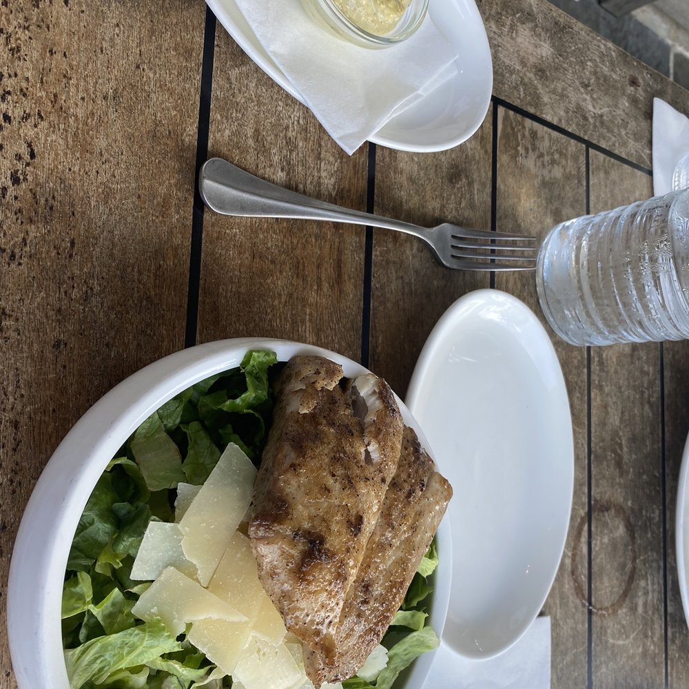 The Citizen - Caesar with no croutons and MahiMahi on top - New American Near Me - Alys Beach, Florida
