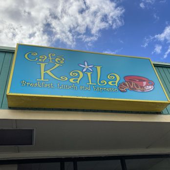 Café Kaila - Sign - Breakfast & Brunch Near Me - Honolulu, Hawaii Café Kaila - Sign - Breakfast & Brunch Near Me - Honolulu, Hawaii