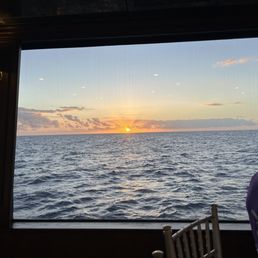 Sunset on the cruise. Sunset on the cruise.