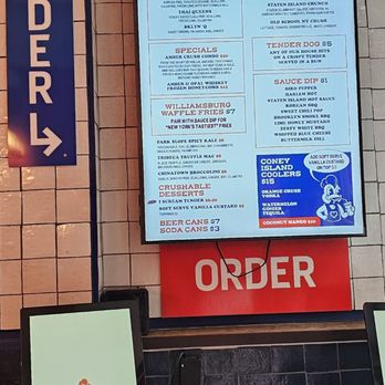 Tender Crush - Order board if you dont wanna go to the counter - Chicken Shop Near Me - New York, New York Tender Crush - Order board if you dont wanna go to the counter - Chicken Shop Near Me - New York, New York