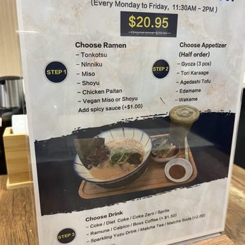 Ramen Kameko - Lunch value set menu - Ramen Near Me - San Francisco, California Ramen Kameko - Lunch value set menu - Ramen Near Me - San Francisco, California