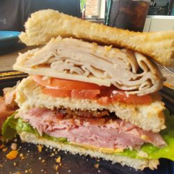 Our Diner - This club sandwich is huge!