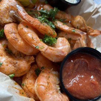Fuller's Raw Bar - Peel and eat shrimp was delicious.  Could be a meal in itself!  Fresh local shrimp! - Seafood Near Me - Hampton, Virginia
