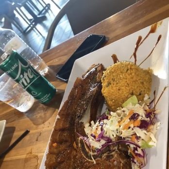 Terruño - Chuleta Can Can and arroz con gandules - Caribbean Near Me - Luquillo, Puerto Rico Terruño - Chuleta Can Can and arroz con gandules - Caribbean Near Me - Luquillo, Puerto Rico