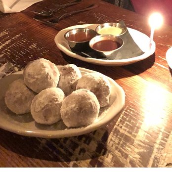 Sotto - ricotta doughnuts w/ three sauces- TO DIE FOR - Italian Near Me - Cincinnati, Ohio Sotto - ricotta doughnuts w/ three sauces- TO DIE FOR - Italian Near Me - Cincinnati, Ohio