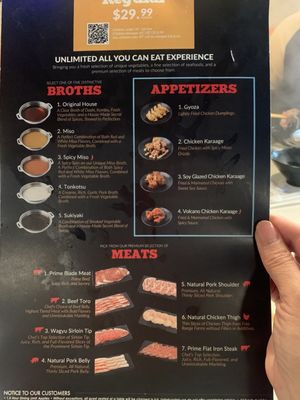 Menu photo 1 Shabuya Concord, CA