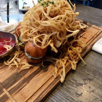 matchbox - Mini-burgers covered in onion rings. Oh so good. - New American Near Me - Sunrise, Florida matchbox - Mini-burgers covered in onion rings. Oh so good. - New American Near Me - Sunrise, Florida