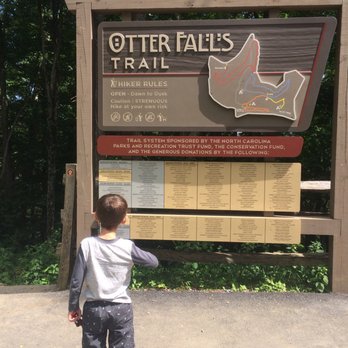 Otter Falls - Study that map and follow those colored arrows! - Hiking Near Me - Seven Devils, North Carolina