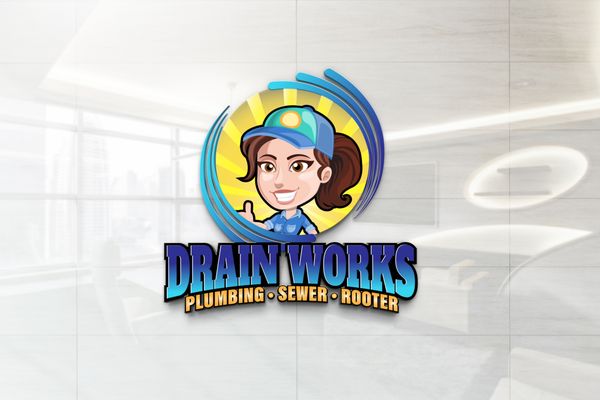 Drain Works Plumbing Logo