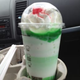 My shamrock shake. How do you screw up a shake?! It was gross.