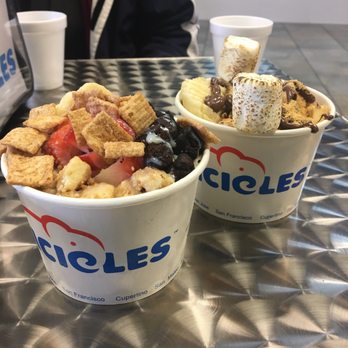 ICICLES - You cannot tell with all the yummy toppings, but it's a Butterface and a Nutella & Chill - Ice Cream & Frozen Yogurt Near Me - Sacramento, California ICICLES - You cannot tell with all the yummy toppings, but it's a Butterface and a Nutella & Chill - Ice Cream & Frozen Yogurt Near Me - Sacramento, California