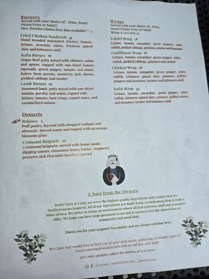 Menu photo 5 Laziz Kitchen Salt Lake City, UT