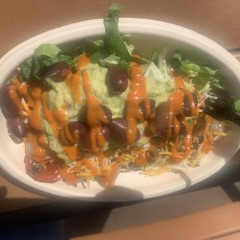 The Mexican Camel - Salad with fajita veggies, guacamole, Kalamata olives and a chipotle dressing- yum! - Mediterranean Near Me - Orlando, Florida The Mexican Camel - Salad with fajita veggies, guacamole, Kalamata olives and a chipotle dressing- yum! - Mediterranean Near Me - Orlando, Florida