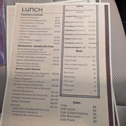 Lunch menu, 2/16/24