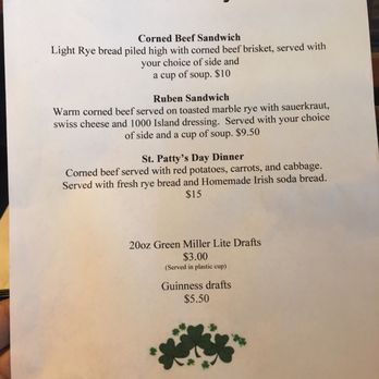 601 Bar and Grill - a menu for st patrick's day - American Near Me - Addison, Illinois 601 Bar and Grill - a menu for st patrick's day - American Near Me - Addison, Illinois
