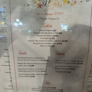 Oscar - Christmas menu - French Near Me - Nice, 06