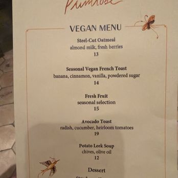 Primrose - Vegan Menu for breakfast in Las Vegas - New American Near Me - Las Vegas, Nevada Primrose - Vegan Menu for breakfast in Las Vegas - New American Near Me - Las Vegas, Nevada