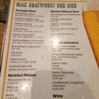 Max Bratwurst und Bier - German Near Me - Astoria, New York