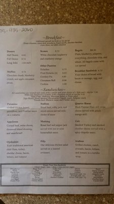 Menu photo 2 Sweetwater Coffee Clovis, NM
