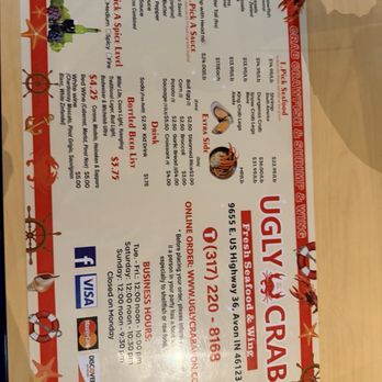 Ugly Crab - Food Menu - Seafood Near Me - Avon, Indiana Ugly Crab - Food Menu - Seafood Near Me - Avon, Indiana