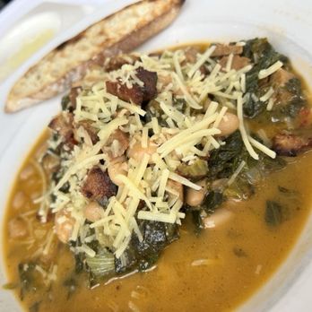 Bin 100 Restaurant - Vegan escarole bean and sausage stew - Italian Near Me - Milford, Connecticut Bin 100 Restaurant - Vegan escarole bean and sausage stew - Italian Near Me - Milford, Connecticut
