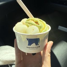 matcha and hokkaido milk swirl w/ MBR matcha and hokkaido milk swirl w/ MBR