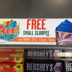 7-Eleven - Free Slurpee day today! 7/11/14