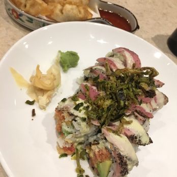 Kawa Sushi - Crazy tuna roll + beef gyoza - Sushi Bars Near Me - Toronto, Ontario Kawa Sushi - Crazy tuna roll + beef gyoza - Sushi Bars Near Me - Toronto, Ontario