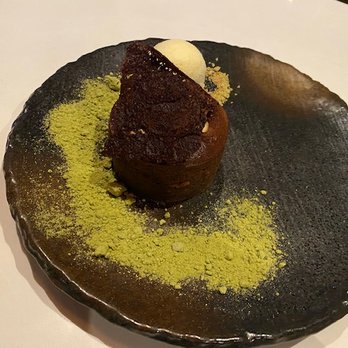 Miku - Warm Matcha Valrhona Chocolate Fondant - Japanese Near Me - Toronto, Ontario Miku - Warm Matcha Valrhona Chocolate Fondant - Japanese Near Me - Toronto, Ontario