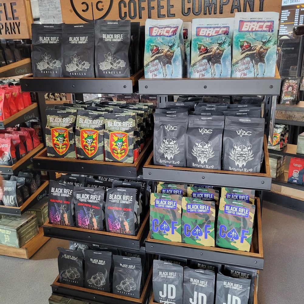 Black Rifle Coffee - Selection of coffees, partial. - Coffee & Tea Near Me - Houston, Texas