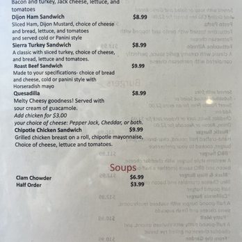 The Rustic Table - Menu - Burgers Near Me - Watsonville, California