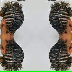 CRISS CROSS UP DO STYLE.
