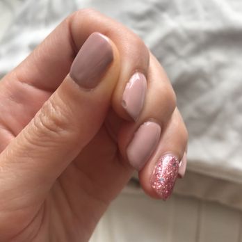 Signature Nails - One nail is already chipped. This is a gel mani. - Nail Salons Near Me - Lodi, California Signature Nails - One nail is already chipped. This is a gel mani. - Nail Salons Near Me - Lodi, California
