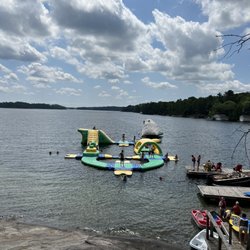Rocky Crest Golf Resort - This is the water activity area for kids and adults. It's on Lake Joseph.