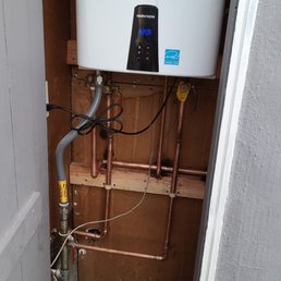 New tankless water heater New tankless water heater