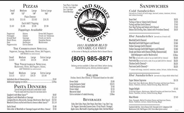 Menu photo 4 The Pizza Company Oxnard, CA Menu photo 4 The Pizza Company Oxnard, CA