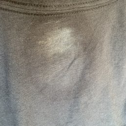 Acetone stains, hardened fabric