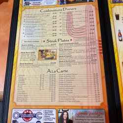 El Cazador Express - Menu