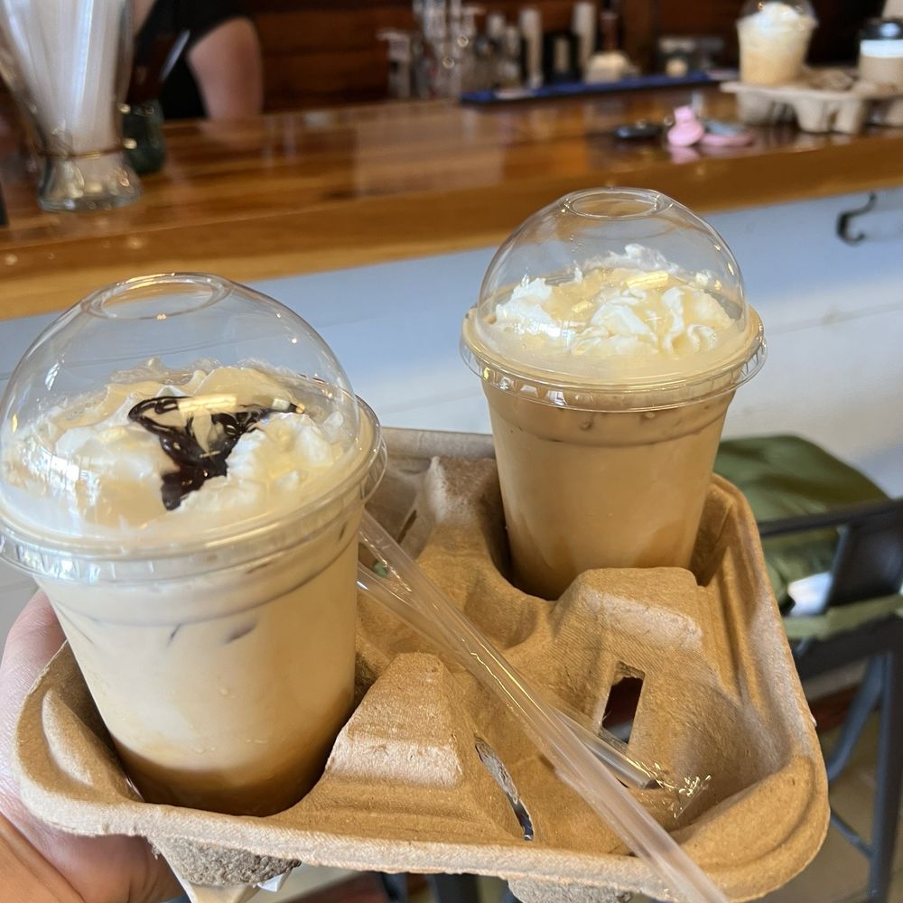 Tiki Java Jax - Iced coconut latte and iced coconut latte add mocha - Coffee & Tea Near Me - Jacksonville, Florida Tiki Java Jax - Iced coconut latte and iced coconut latte add mocha - Coffee & Tea Near Me - Jacksonville, Florida