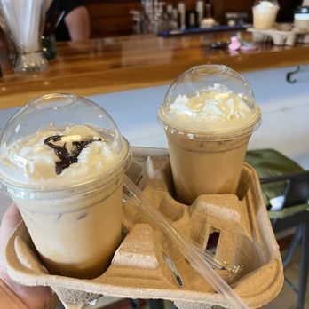 Tiki Java Jax - Iced coconut latte and iced coconut latte add mocha - Coffee & Tea Near Me - Jacksonville, Florida Tiki Java Jax - Iced coconut latte and iced coconut latte add mocha - Coffee & Tea Near Me - Jacksonville, Florida