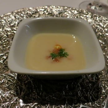 Gary Danko - Amuse Bouche - Corn Soup - New American Near Me - San Francisco, California Gary Danko - Amuse Bouche - Corn Soup - New American Near Me - San Francisco, California