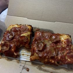 Domino's Pizza - Domino with double pepperoni and extra sauce!
