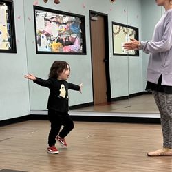 Creation Station Dance - Boy with teacher Sydney