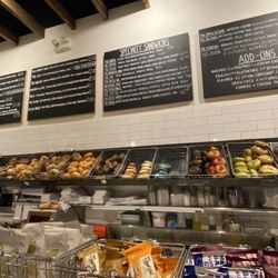Wide selection of bagels