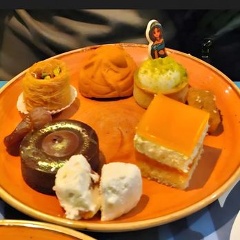Agrabah Café - Selection of dessert items - Moroccan Near Me