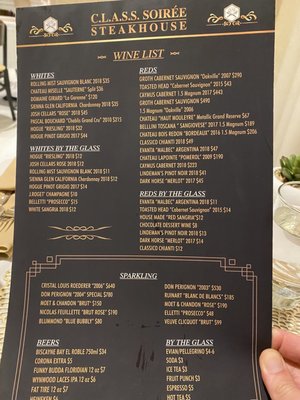 Menu photo 5 CLASS Soiree Steakhouse Hollywood, FL