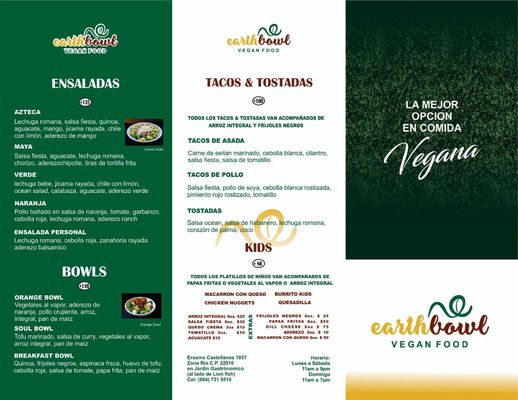 Menu photo 7 Earthbowl Tijuana, BCN