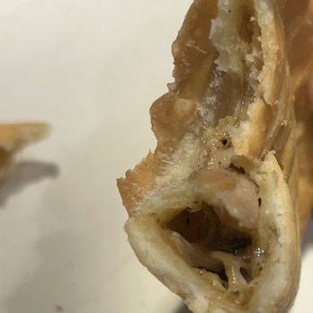 Jerks Caribbean Grill - The inside of the jerk empanada - Caribbean Near Me - Atlanta, Georgia
